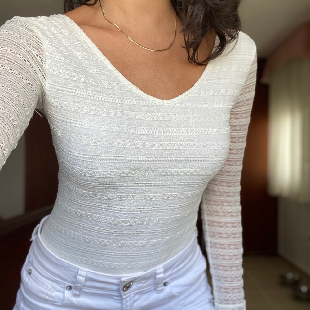 Cream Bodysuit